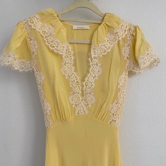 Doen grace dress in yellow rose - Picture 4 of 10
